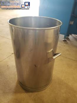 Tanque balde tambor de armazenamento em a�o inox para 100 L