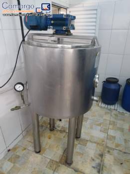 Tanque pasteurizador para iogurtes inox Mundinox 200 litros