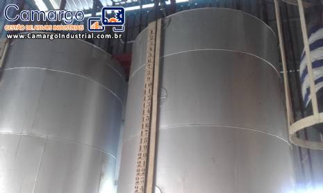 Tanque encamisado para gordura para 10 toneladas