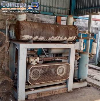 Compressor Sabroe para amônia com condensador