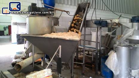 Linha continua para produo de batatas fritas Incalfer