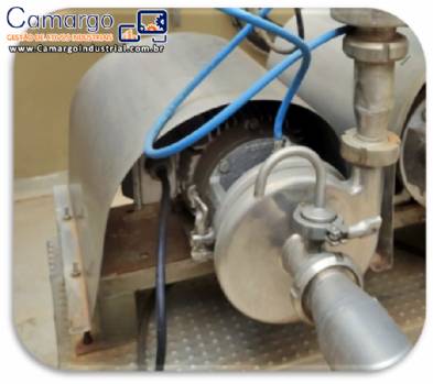 Bomba centr�fuga sanit�ria em a�o inox Triclover 15 m� / h